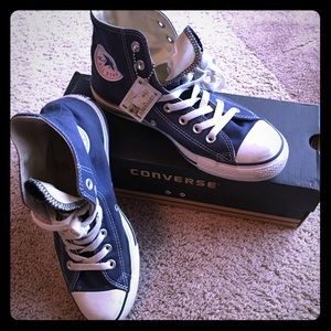 Blue & White Converse Classic All Star High-tops