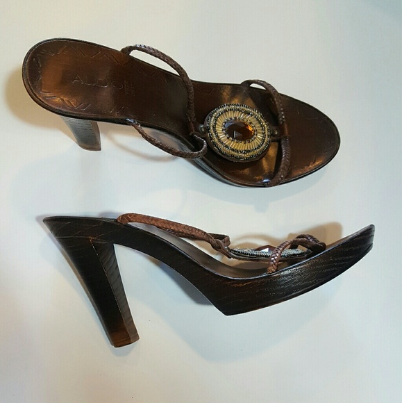 ALDO BRAIDED STRAP SANDALS - Picture 3 of 4