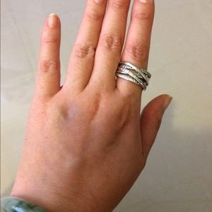 100% authentic Pandora sterling entwined ring
