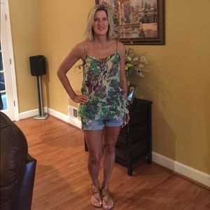 Multi-Color Blousy Tank