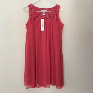 Coral Baby Doll Dress