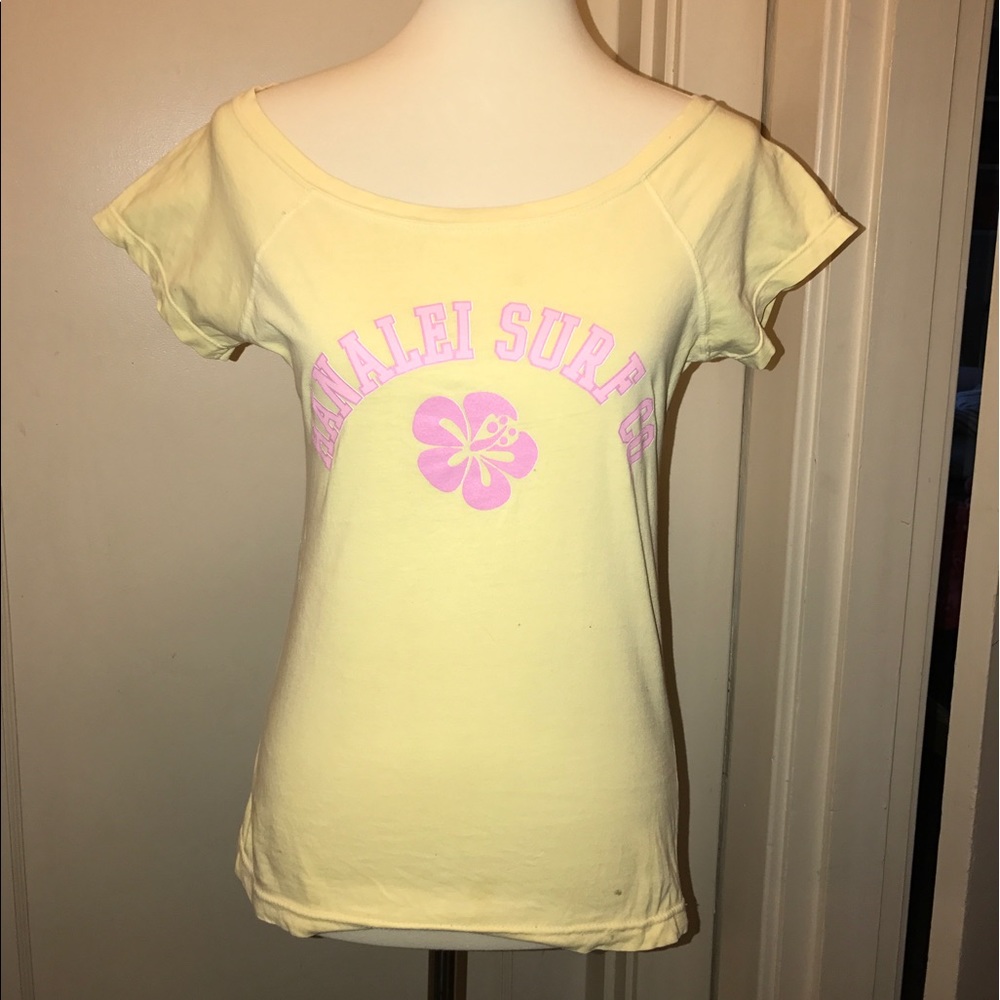 Vintage Hanalei Surf Hawaii Tee Short Sleeve