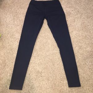 Dark Blue Full Length Mid Rise Zella Workout Pant