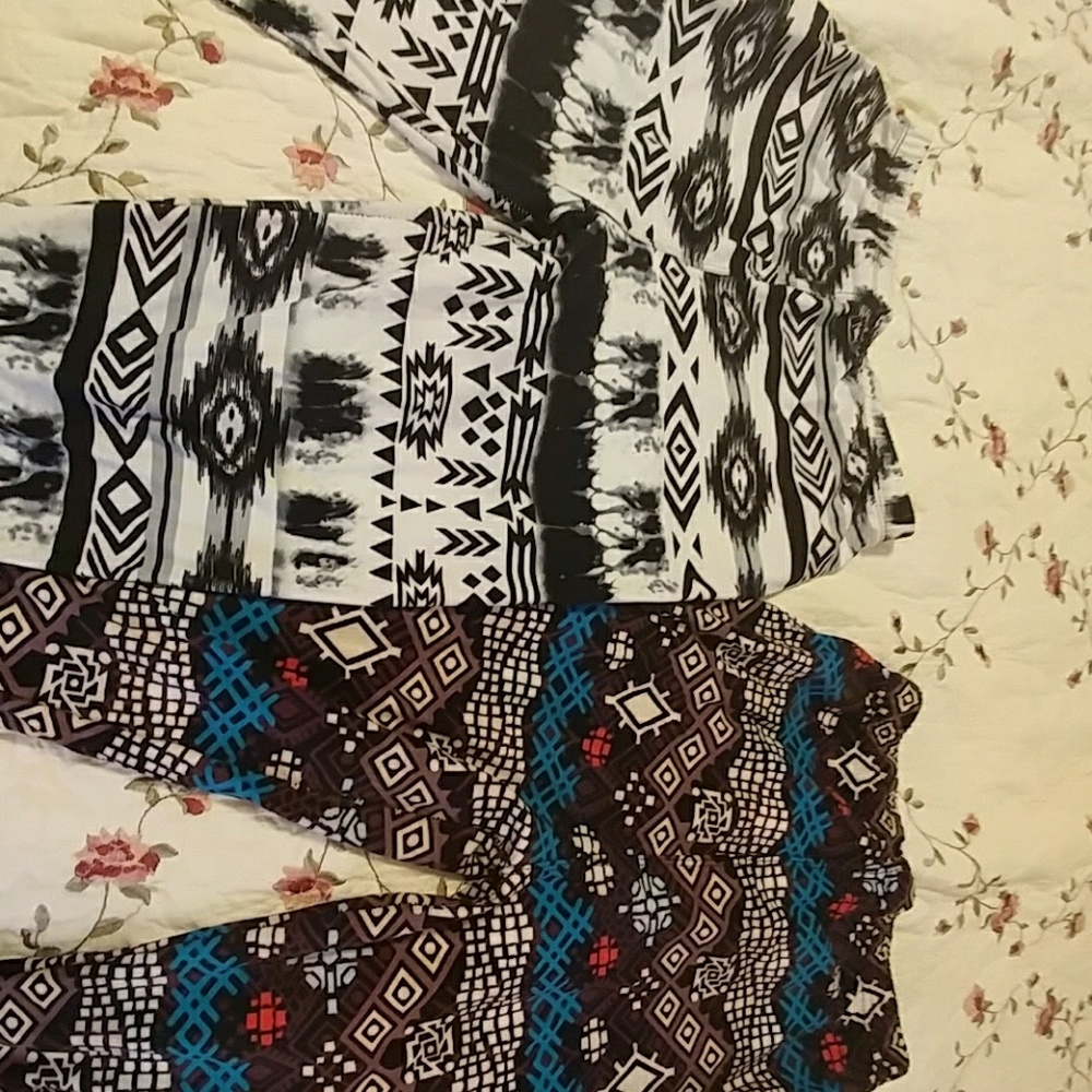 Two pairs of leggings