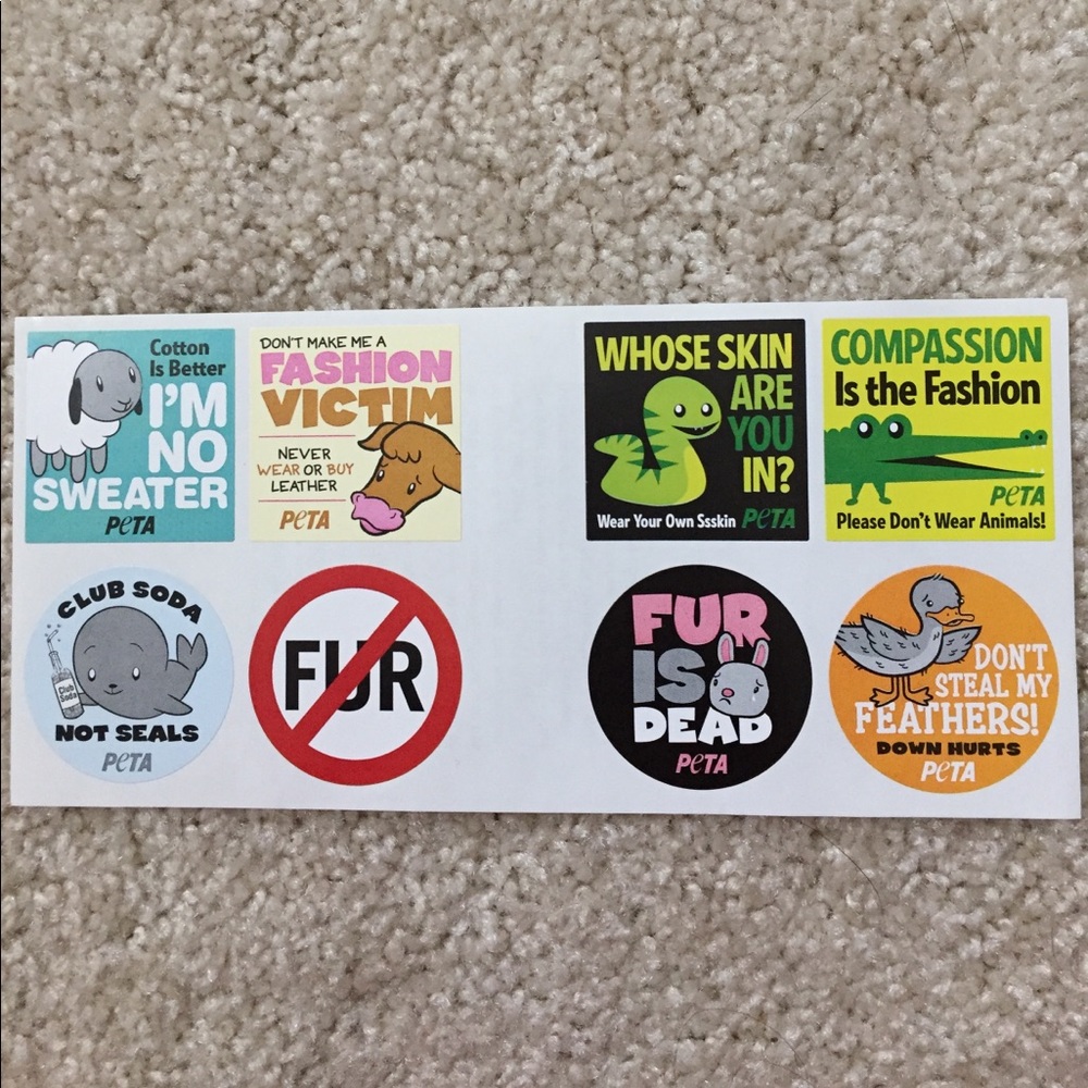Peta stickers