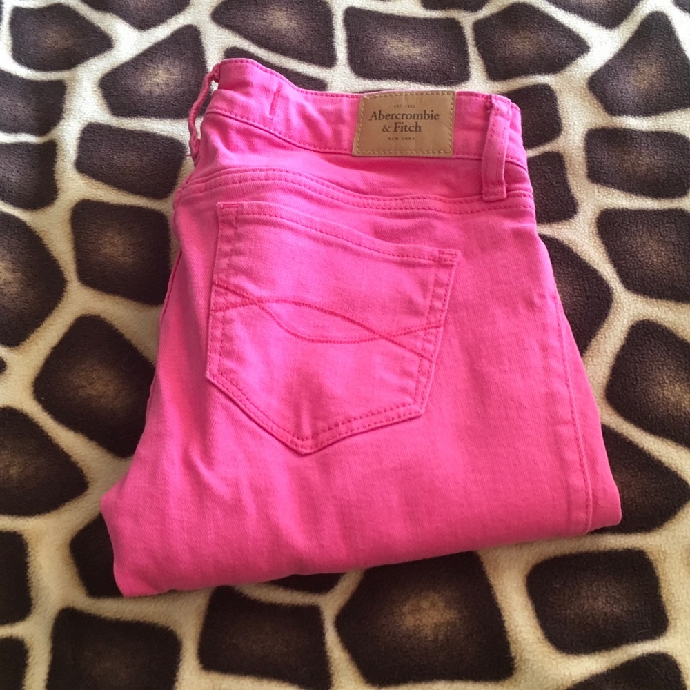Pink Abercrombie and Fitch Jeans
