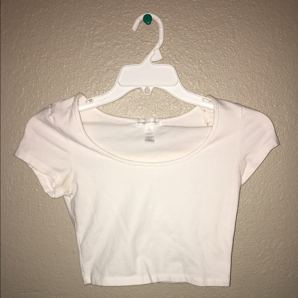 White crop top
