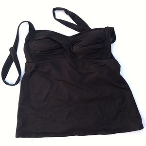 Vintage Styled Black Tankini Top
