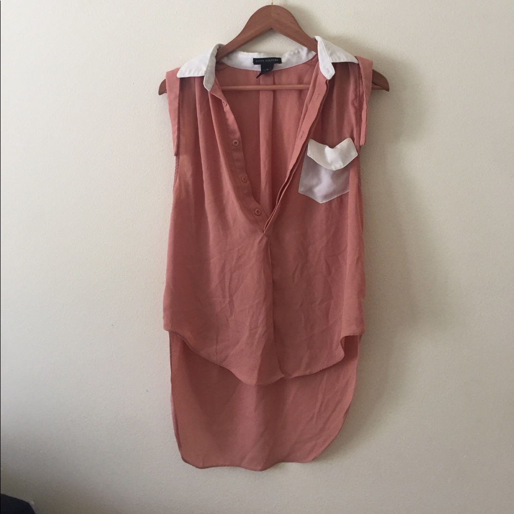 Love culture collared tank