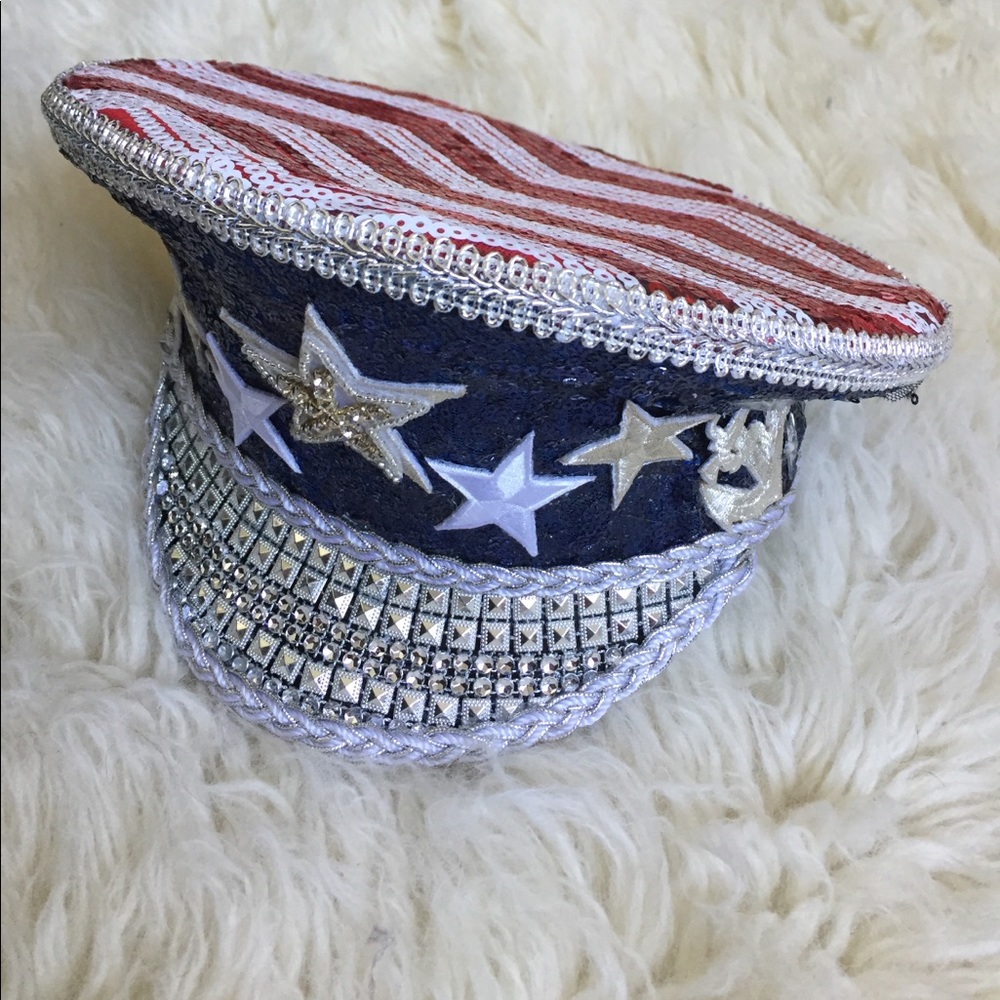 New captains hat - Handmade Stars & Stripes - XS
