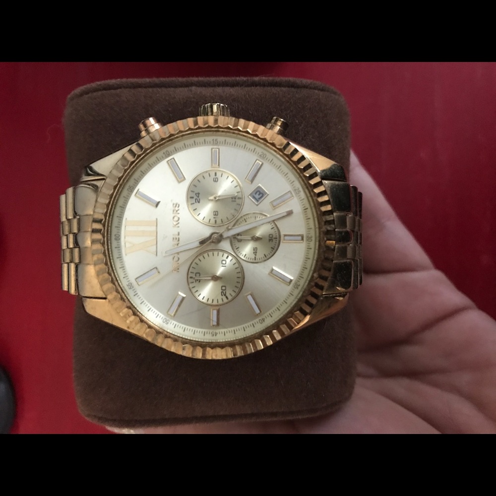 Gold Michael Kors watch