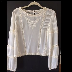 Billabong designer's closet long sleeve blouse