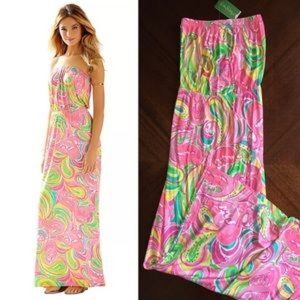 Lilly Pulitzer Strapless Maxi Dress