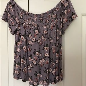 Floral off the shoulder top