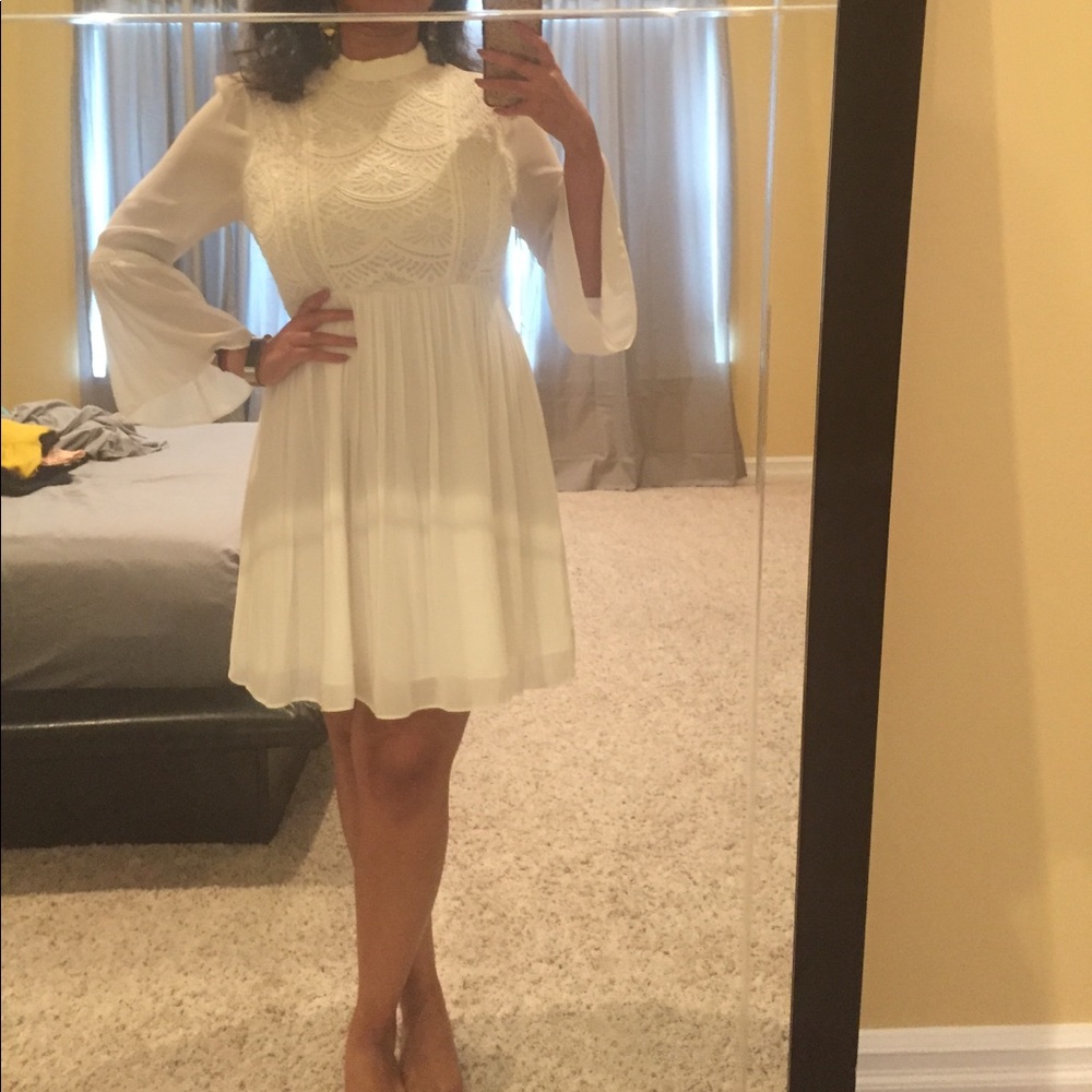 Boho white/ cream dress