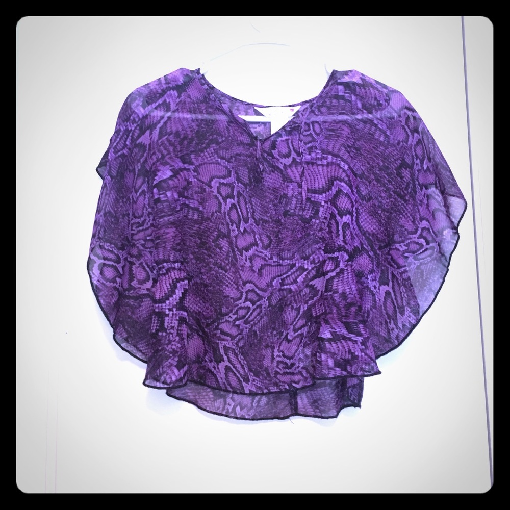 Purple Butterfly Top