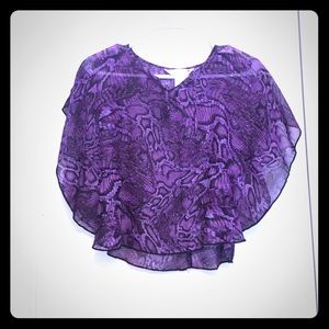 Purple Butterfly Top