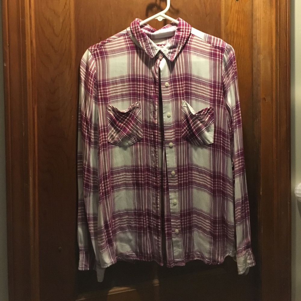 Plaid button down flannel