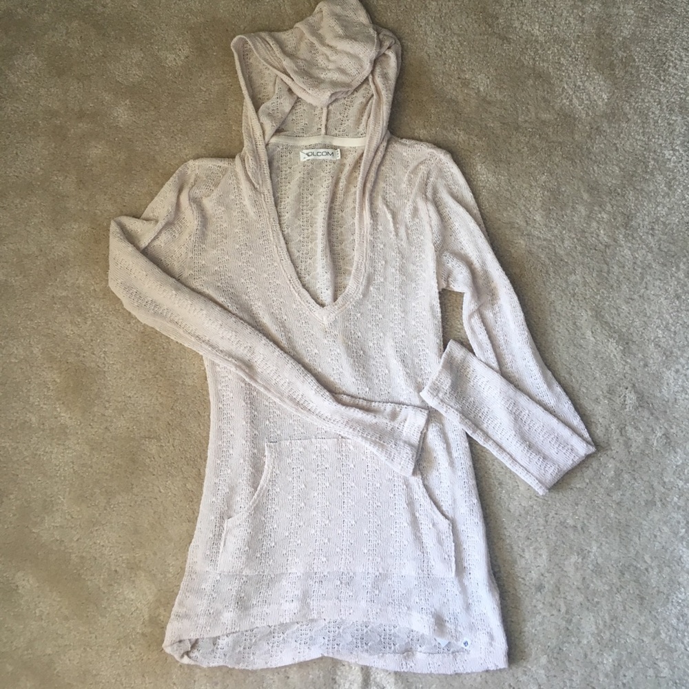 thin/see through sweater w/hoodie