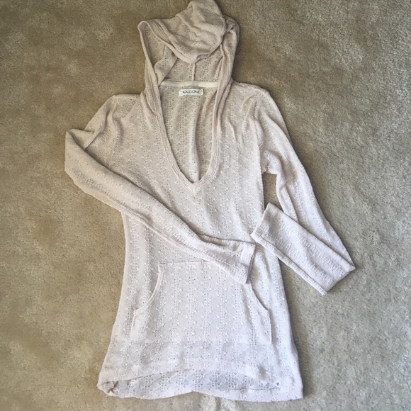 thin/see through sweater w/hoodie - Picture 1 of 3