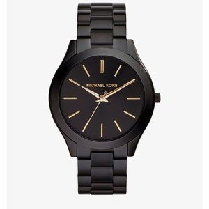 Michael Kors Slim Runway Black Watch