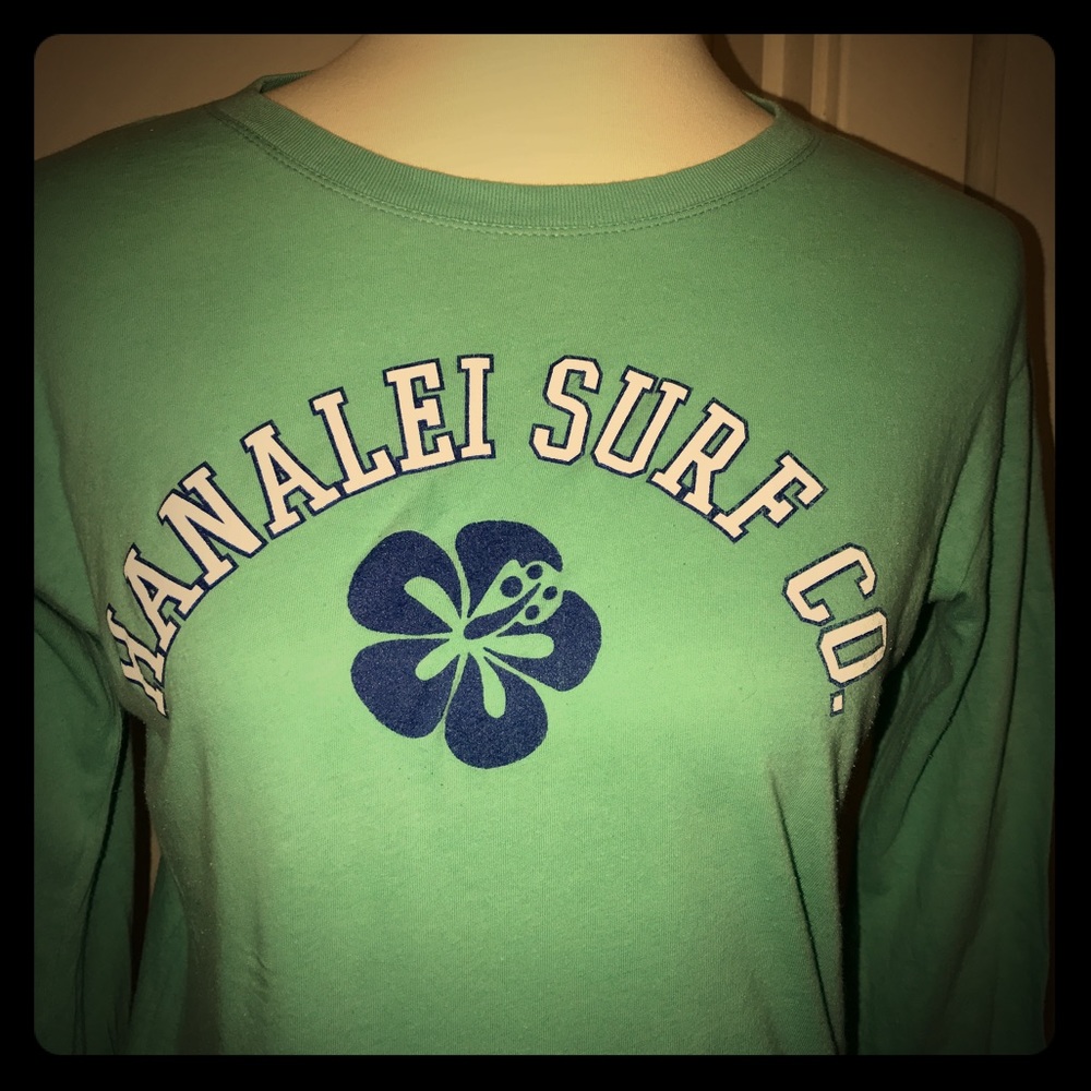 Vintage long-sleeved t-shirt Hanalei Surf Hawaii
