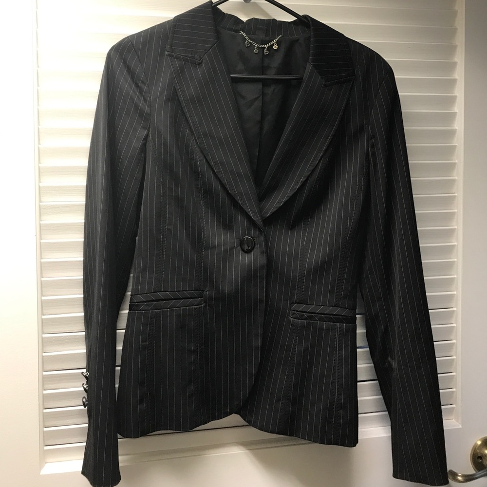 Bebe Pinstriped Jacket - image 1