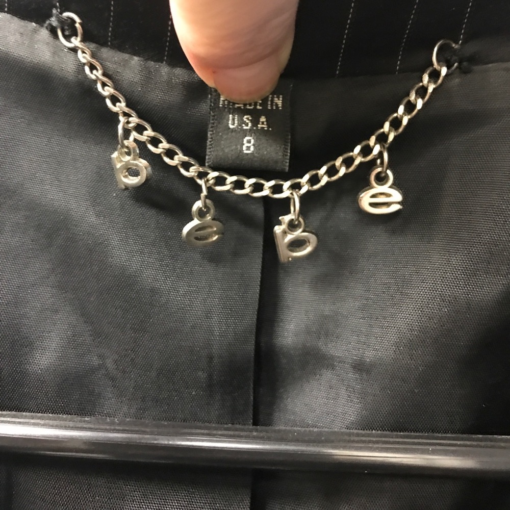 Bebe Pinstriped Jacket - image 3