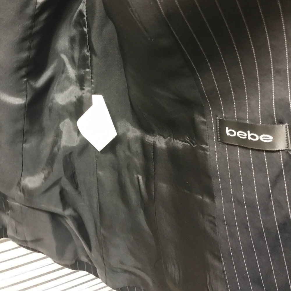 Bebe Pinstriped Jacket - image 5