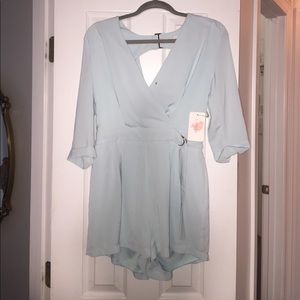Baby blue romper