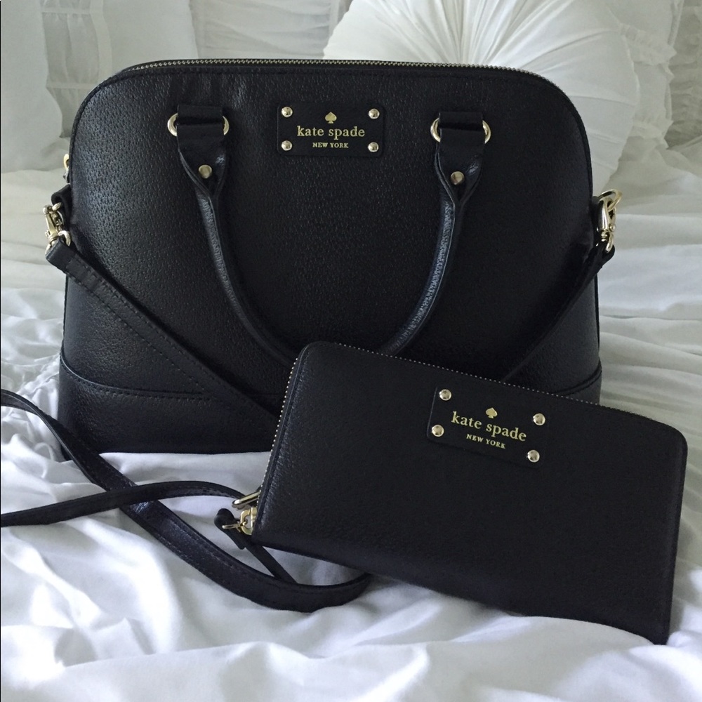 Kate Spade Wellesley in Black (wallet separate)