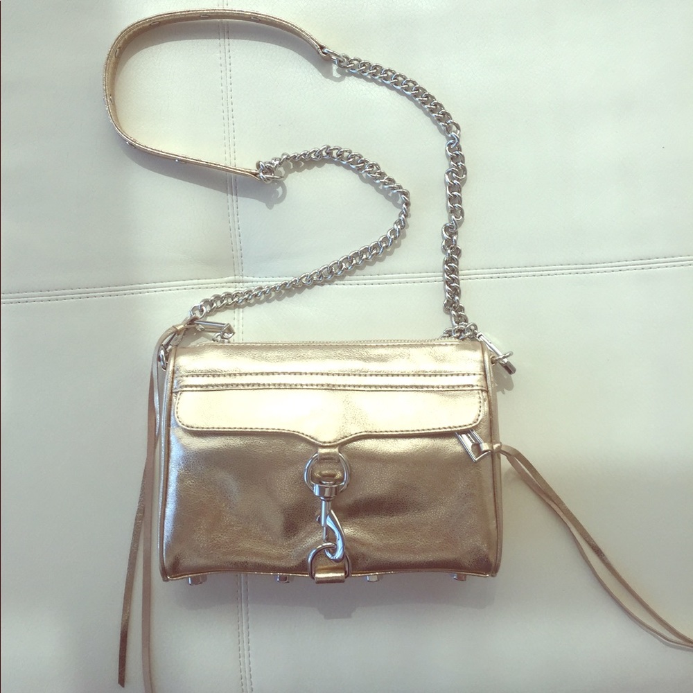 Rebecca Minkoff Mini M.A.C. Gold crossbody bag