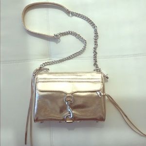 Rebecca Minkoff Mini M.A.C. Gold crossbody bag