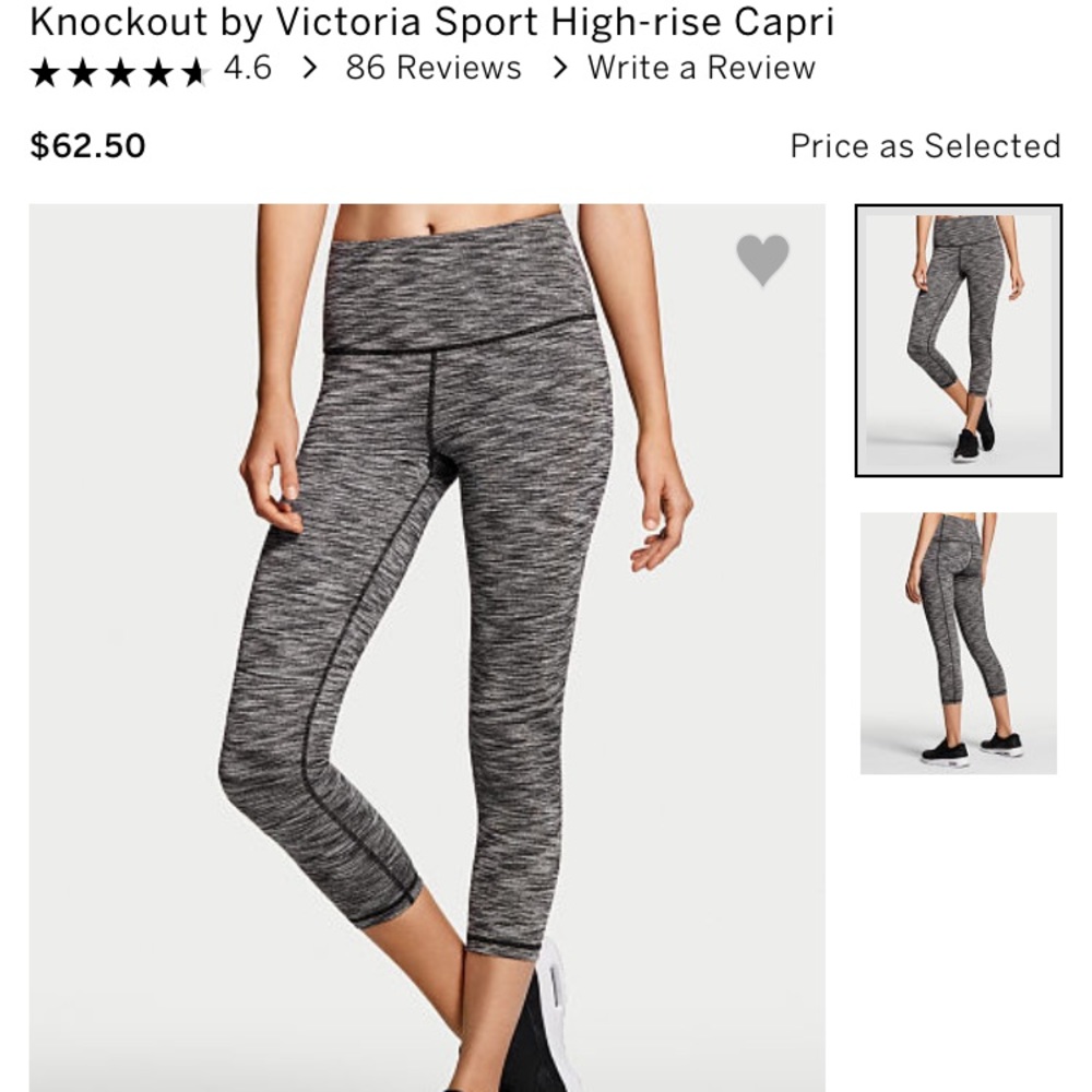 Victoria's Secret Sport Knockout Crop Leggings