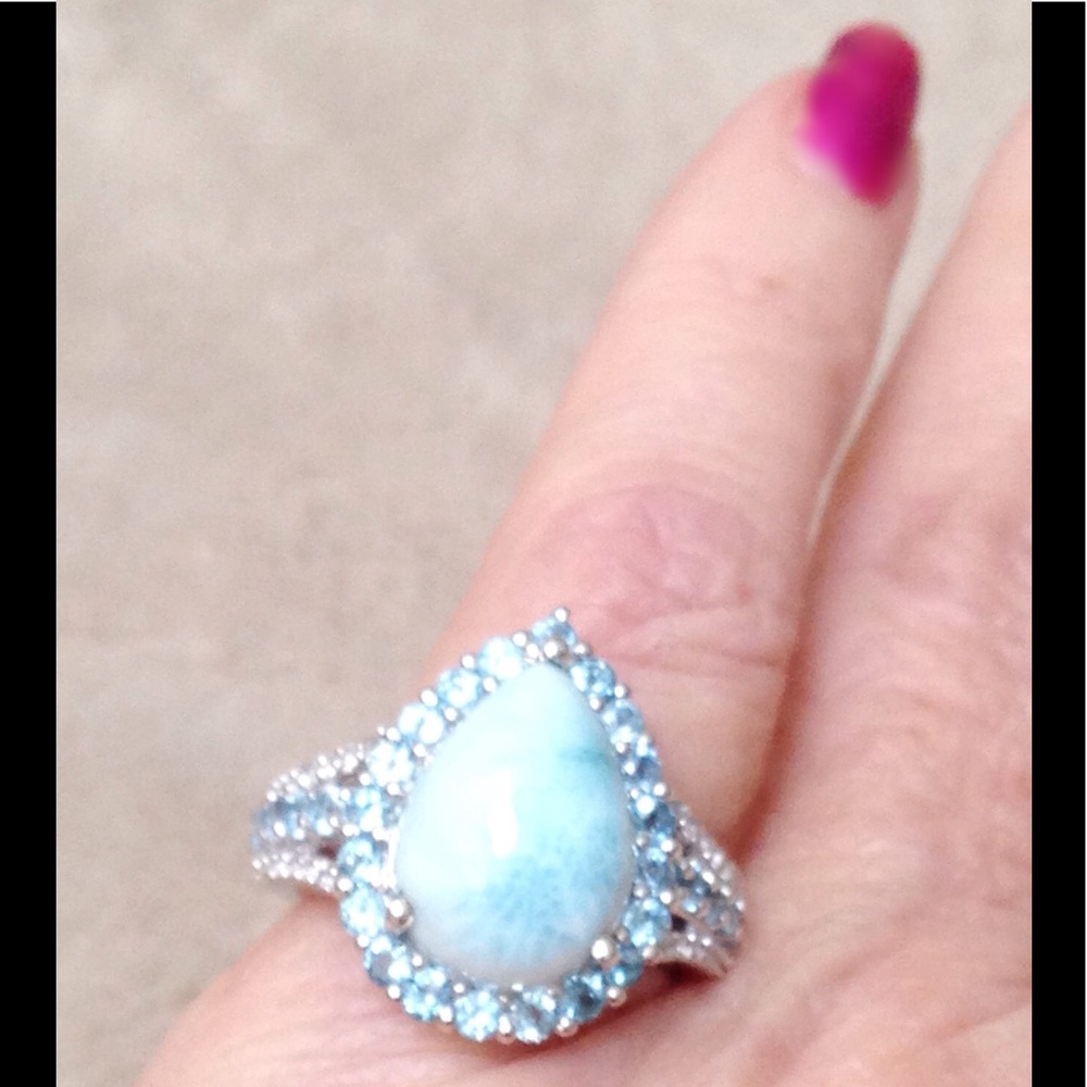 Larimar, Electric Blue Topaz