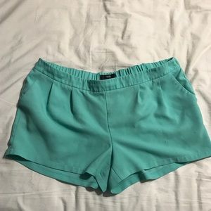 Xxl Dressy Turquoise Shorts