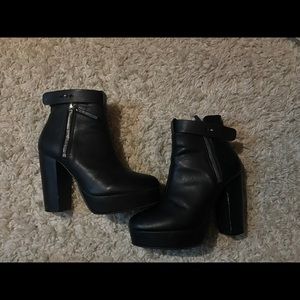 Size 38 H&M platform ankle boots