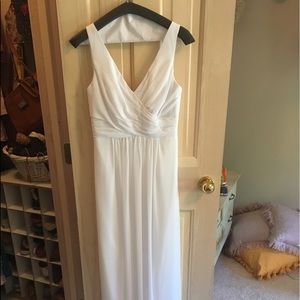White Long Formal Dress
