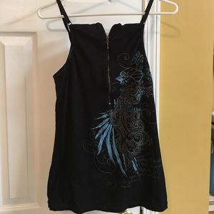 Harley Davidson zipper front Tank