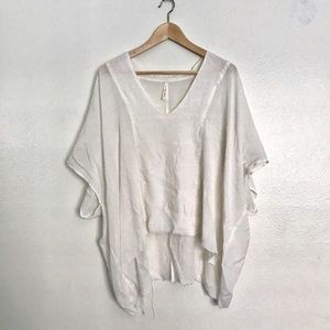 Oversized Linen White Shirt