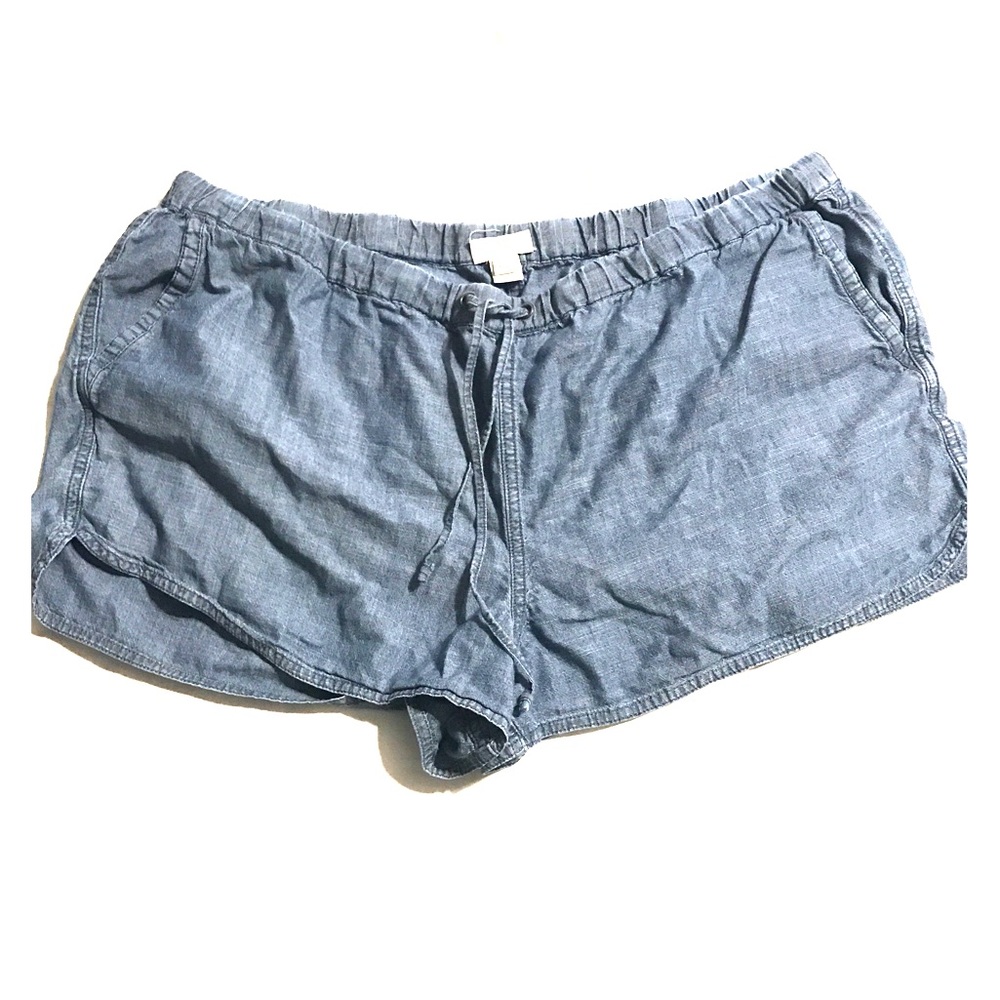 J Crew XXL jean linen shorts