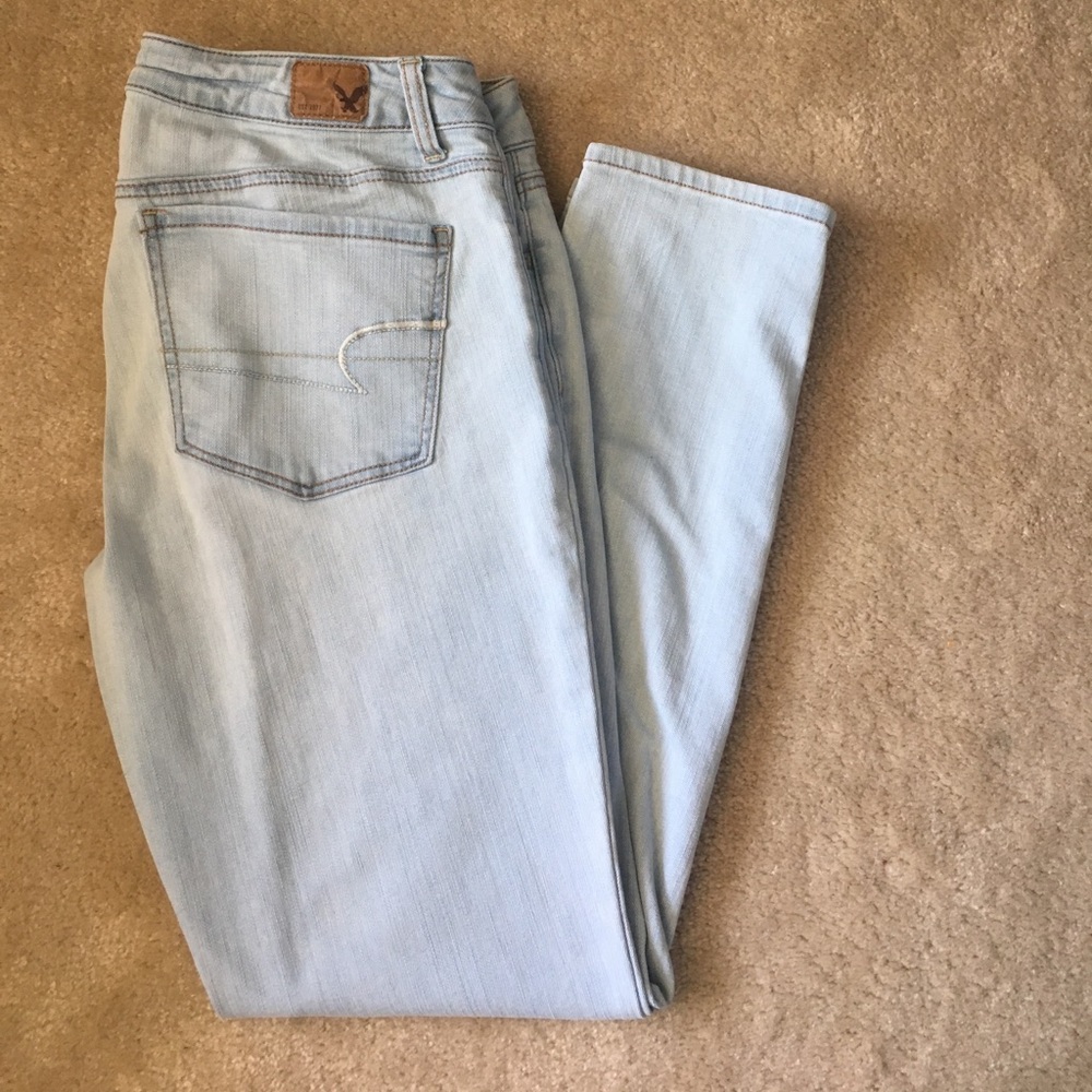 Blue AE super stretch jeans