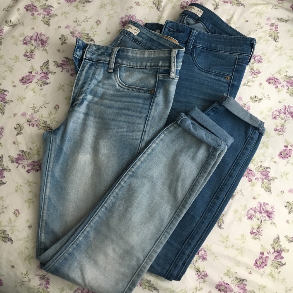 A&F jeggings ankle fit