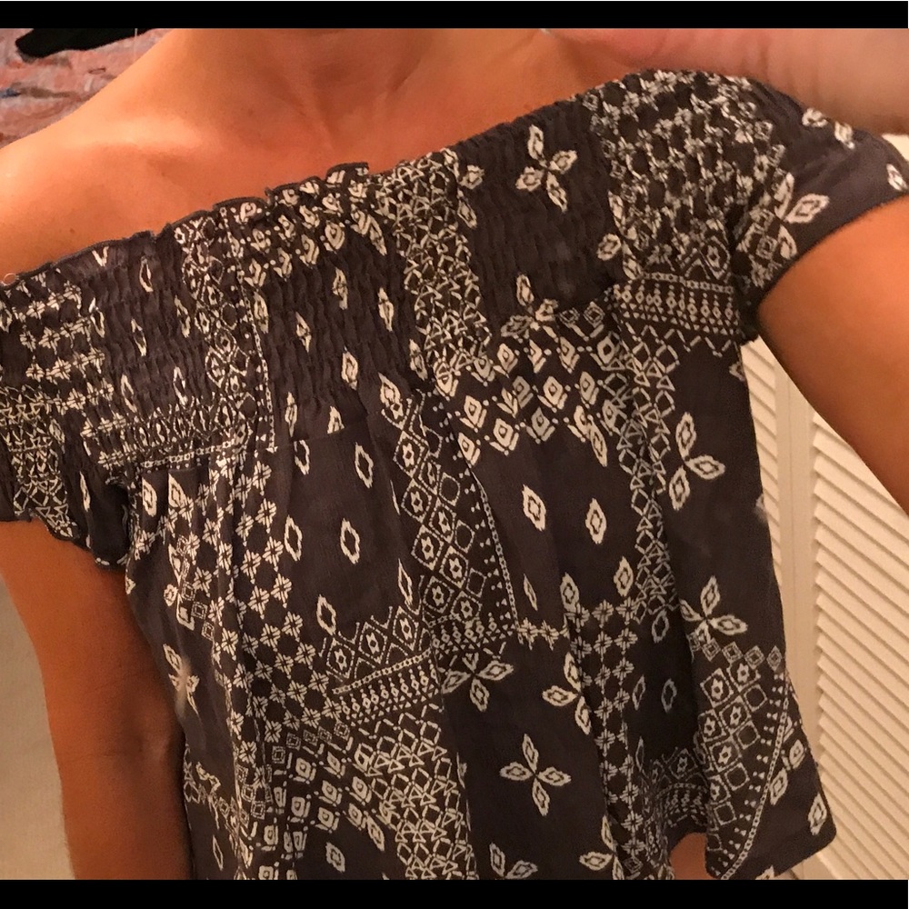 Off the shoulder handkerchief top