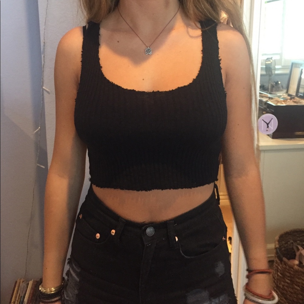 Black Crop Top