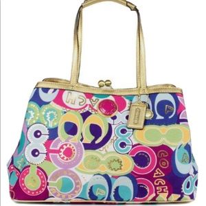 Authentic Multicolored Coach handbag