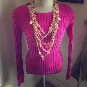 New Banana Republic Magenta Sweater