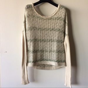 Free People open weave low back sweater small