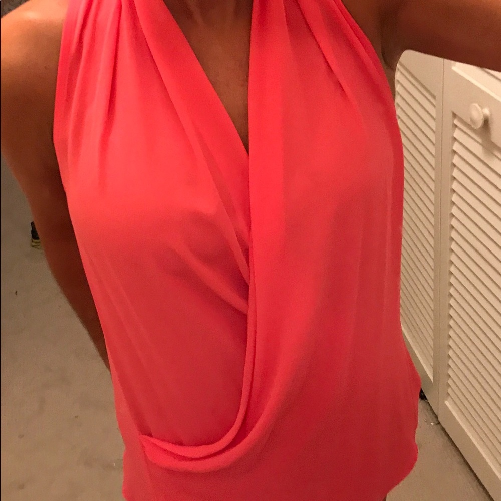 Sale!!!Pink cross over top