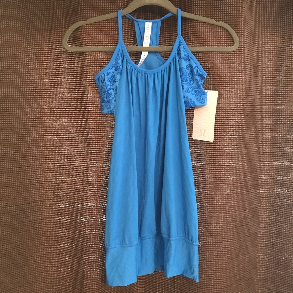 NWT Lululemon Blue No Limits Tank